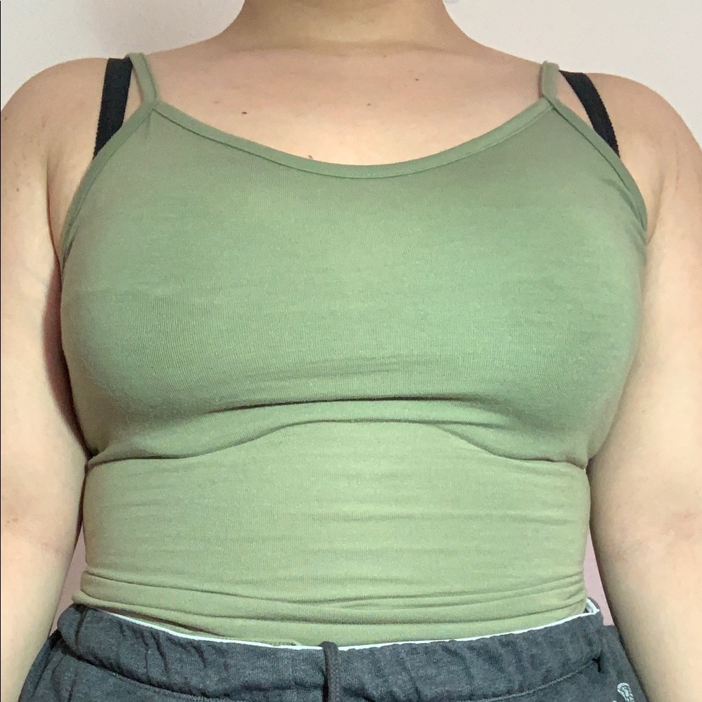 Green tank top body suit from Forever21